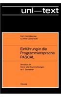 Einf Hrung in Die Programmiersprache Pascal
