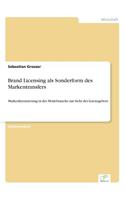 Brand Licensing als Sonderform des Markentransfers