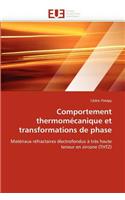 Comportement Thermom�canique Et Transformations de Phase