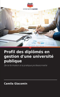 Profil des diplômés en gestion d'une université publique