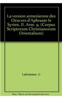 La version arménienne des oeuvres d'Aphraate le Syrien,  II