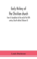 Early history of the Christian church
