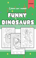 Dinosauri da colorare con i numeri (4-8 anni)