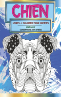 Livres à colorier pour hommes - Conceptions anti-stress - Animaux - Chien