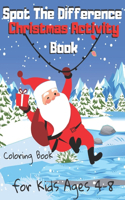 Spot The Difference Christmas Activity Book for Kids Ages 4-8 Coloring Book