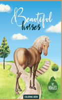 Beautiful Horses Coloring Book