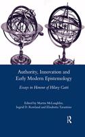 Authority, Innovation and Early Modern Epistemology