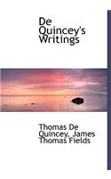 de Quincey's Writings