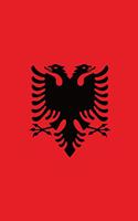 Albania Flag Notebook - Albanian Flag Book - Albania Travel Journal: Medium College-Ruled Journey Diary, 110 page, Lined, 6x9 (15.2 x 22.9 cm)