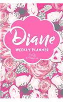 Diane Weekly Planner: Undated Version include Habit Tracker Monthly Review Journal Prompt book Dot Grid Note