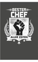 Bester Chef Aller Zeiten: Punktiertes Notizbuch mit 120 Seiten zum festhalten für Eintragungen aller Art