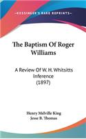 The Baptism Of Roger Williams