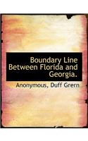 Boundary Line Between Florida and Georgia.