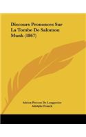 Discours Prononces Sur La Tombe De Salomon Munk (1867)