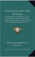 Salesmanship for Women