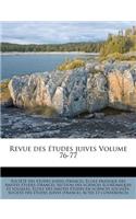 Revue des études juives Volume 76-77