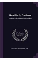 Hand-list Of Coniferae