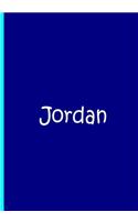 Jordan - Large Blue Personalized Notebook / Extended Lined Pages / Matte: An Ethi Pike Collectible Journal: Custom