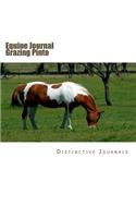 Equine Journal Grazing Pinto: (Notebook, Diary, Blank Book)(Horse Photo Journals Notebooks Diaries)