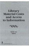 Library Material Costs and Access To Information