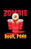 Zombie Beer Pong: 6x9 Beer Pong - dotgrid - dot grid paper - notebook - notes