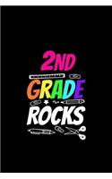 2nd Grade Rocks Notebook: Blank Lined Notebook Journal for Work, School, Office - 6x9 110 page