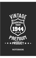 1944 Vintage Superior Premium Product Notebook