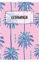 Lithuania: Dotted Travel Diary Notebook or Journey Dotted Grid Journal - Holiday Trip Pocketbook for Men and Women with Dots