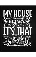My house my rule, it's that simple