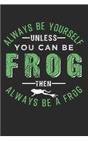 Frosch Notizbuch: Frosch Notizbuch die Perfekte Geschenkidee für Tierliebhaber und Frosch Freunde. Das Taschenbuch hat 120 weiße Seiten mit Punktraster die dich beim 