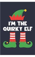 Quirky Elf Notebook - Funny Christmas Gift for Quirky Diary - Family Xmas Holiday Journal: Medium College-Ruled Journey Diary, 110 page, Lined, 6x9 (15.2 x 22.9 cm)