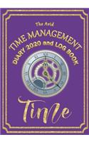 The Avid Time Management Diary 2020 and Log Book: Weekly Diary/Planner & Log Style Book Time Management/Wages - for Workers/Teachers/Business/Home - 7" x 10" - Purple Cover