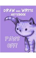 Draw and Write Notebook Cat Journal: Purple Creative Writing & Drawing Journal for Kids (8.5 X 11 Notebook)