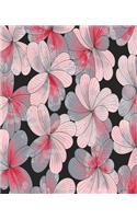 Pink Flowers Pattern Notebook
