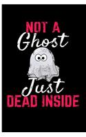Not a Ghost Just Dead Inside: Emo Gifts for Girls Ghost Journal - Blank Lined Journal Notebook Planner