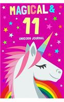 Magical & 11 Unicorn Journal: 12th Birthday Gift for Girls and Boys / Diary Notebook / 6x9 Composition, Write, Sketch, Draw & Hand Book / For Creative Journaling, Writing and Dra