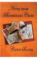 Notes from Boomerang Creek