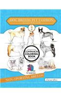 Dog Breeds Pet Fashion Illustration Encyclopedia Coloring Companion Book