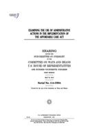 Examining the use of administrative actions in the implementation of the Affordable Care Act