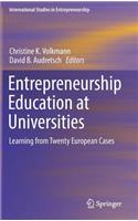 Entrepreneurship Education at Universities