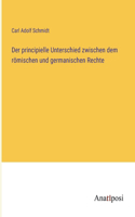 principielle Unterschied zwischen dem römischen und germanischen Rechte