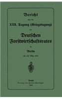 Bericht über die XXII. Tagung (Kriegstagung)