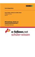 HPV-Impfung. Schutz vor Gebärmutterhalskrebs?!: (German)