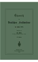Chronik des Deutschen Forstwesens im Jahre 1883