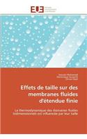 Effets de Taille Sur Des Membranes Fluides d'Étendue Finie