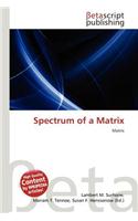 Spectrum of a Matrix: (English)