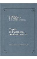 Topics in Functional Analysis 1980-81