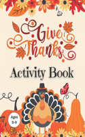 Thanksgiving Activity Book Ages 3-9