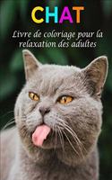 Chat livre de coloriage pour la relaxation des adutls