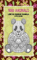 Libri da colorare Mandala - Letra grande - 100 Animali